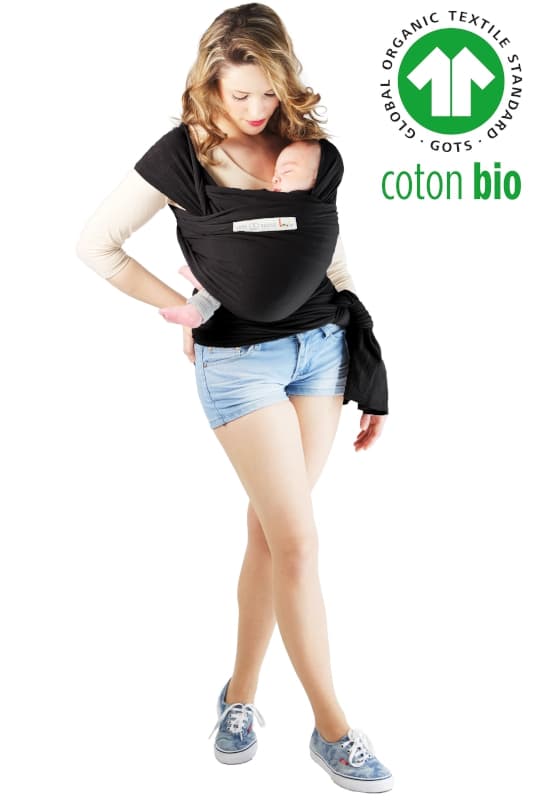 Echarpe la Basic Bio, love radius presque noir — vue 3 sur 4