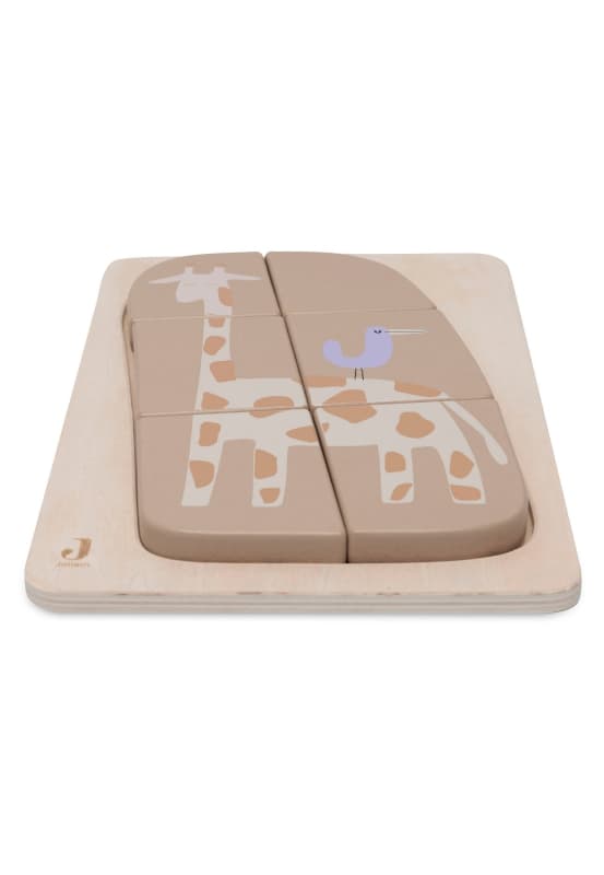 Puzzle en Bois, nougat jungle jambo giraffe jollein h-24 — vue 3 sur 3