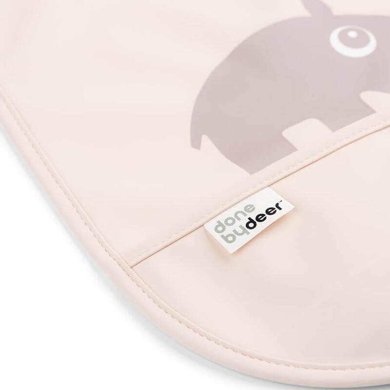 Bavoirs Velcro Ozzo X2, rose done by deer 2022-02 — vue 2 sur 2