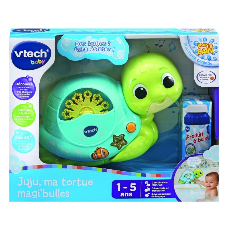 Juju Ma Tortue Magi Bulles, vtech baby vert vtech — vue 2 sur 2