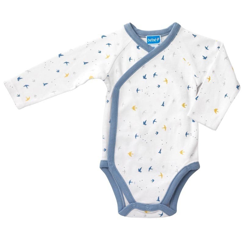 Lot de 2 Bodies 1 Mois Gaia Bleu, gaia bebe9 creation bleu 1m h-21 — vue 1 sur 3