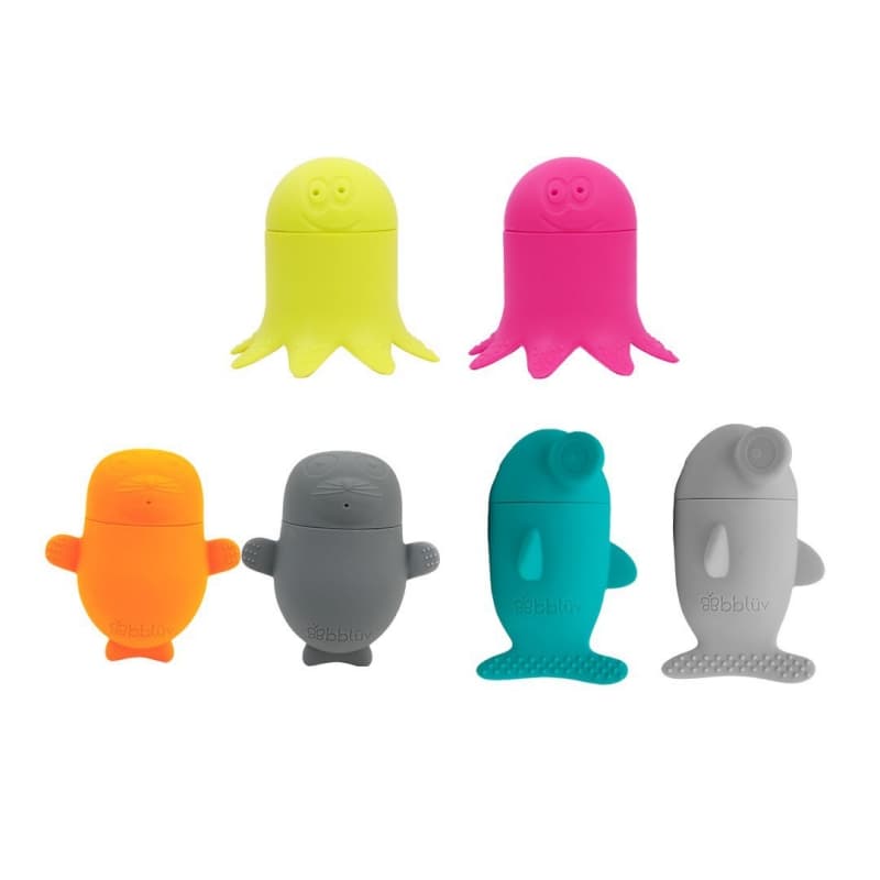 Buddies - Jouets de Bain Interchangeables en Silicone, multi bbluv 25/03 — vue 1 sur 8