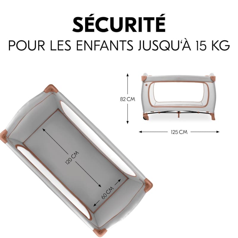 Sleep N Play Go Plus Dusty-cork, lit parapluie - p-24 e-24 — vue 3 sur 5