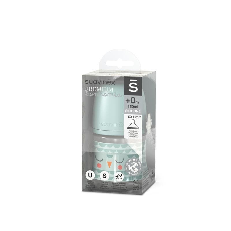 Biberon 150ml Bonhomia Vert, suavinex 2024