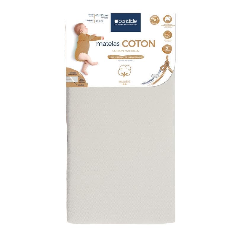Matelas Coton, 60x120cm candide 24/10 — vue 1 sur 4