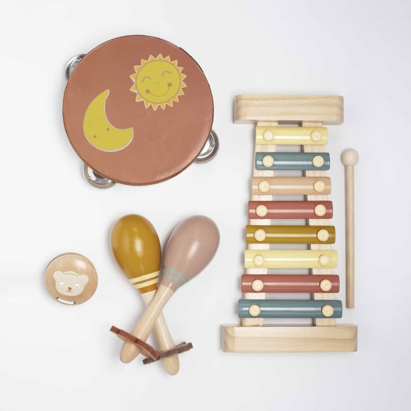 Coffret Musical en Bois Fsc, multicouleur dès 18 mois trois kilos sept e-24 — vue 1 sur 5