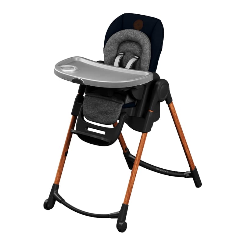 Chaise Haute Minla Essential Blue, maxi-cosi — vue 1 sur 3