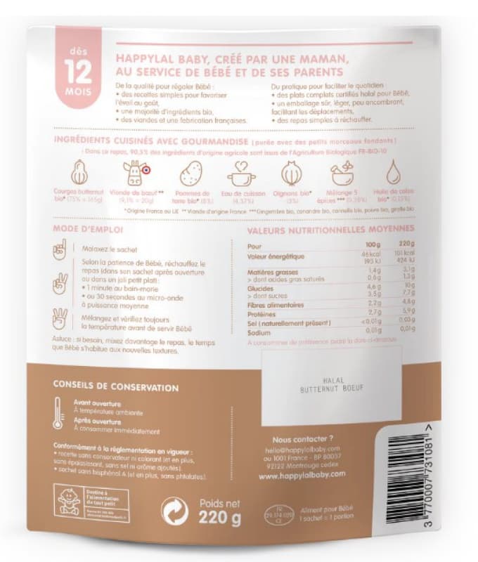 Mon Mijoté de Butternut et Bœuf 12m — vue 3 sur 3