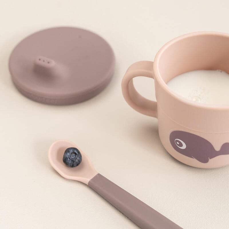 Foodie Tasse Apprentissage&snack Wally, rose done by deer news aw 2023 — vue 5 sur 5