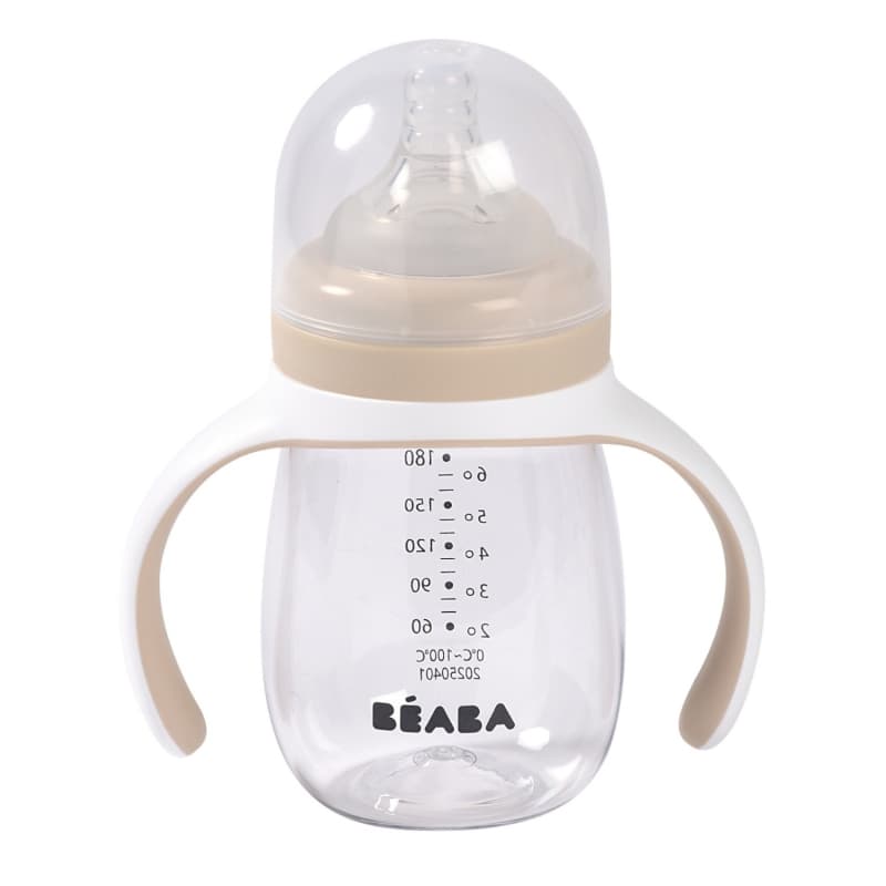 Biberon Apprentissage 2 en 1, argile 210ml beaba — vue 2 sur 4