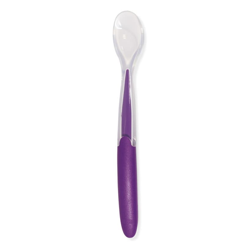 1 Cuillere Souple Silicone 4m+, nuk jaune, violet et turquoise 6-48 mois per — vue 1 sur 2
