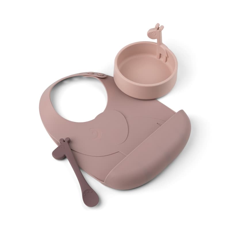Peekaboo Coffret Premier Repas Deer Friends, deer friends rose