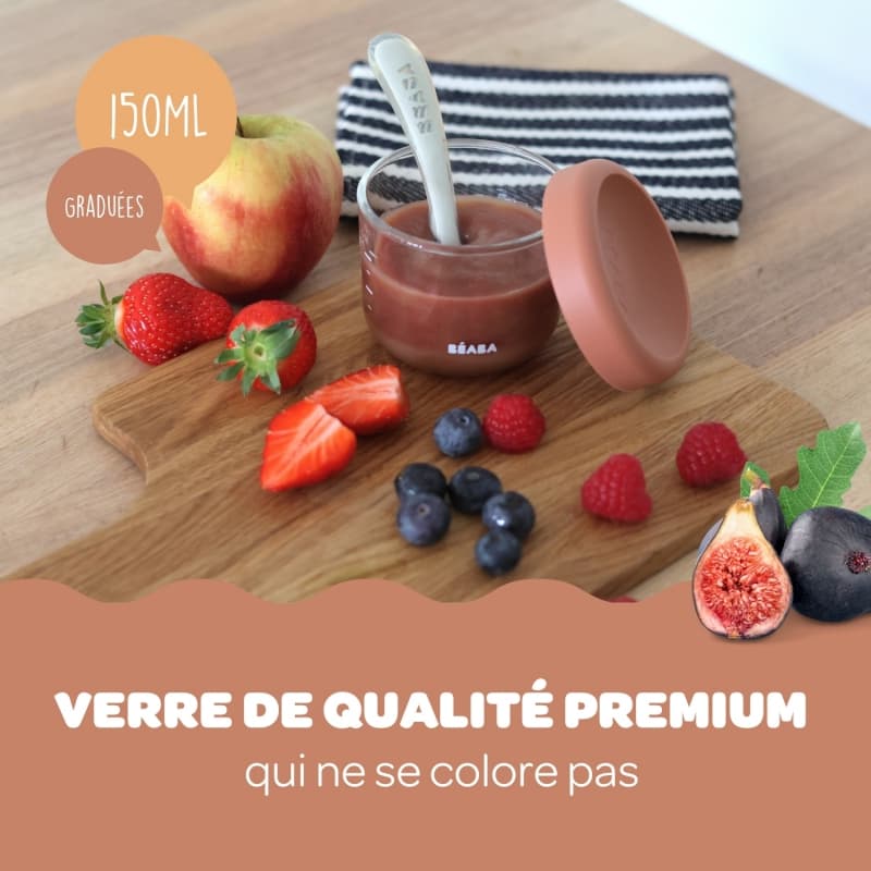 Coffret 6 Portions Verre, sunrise color beaba — vue 5 sur 5