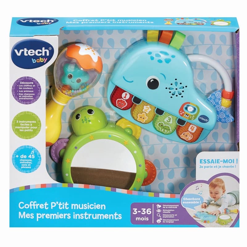 Coffret P'tit Musicien - Mes Premiers Instruments, vtech baby vtech 24/10 — vue 1 sur 2