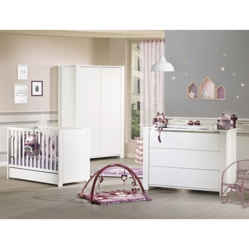 Armoire 2 Portes avec Montants Loft Blanc, loft blanc meuble — vue 1 sur 5