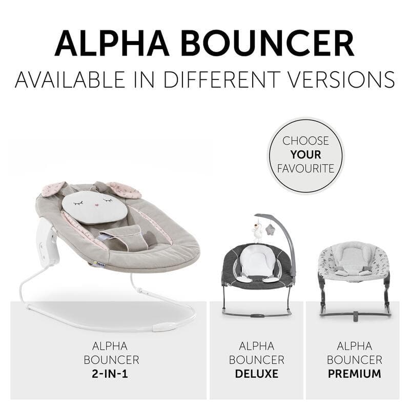 Alpha Bouncer 2in1, hauck powder bunny beige bloom 48,5 x 8,5 x 69,3 2022 — vue 4 sur 4