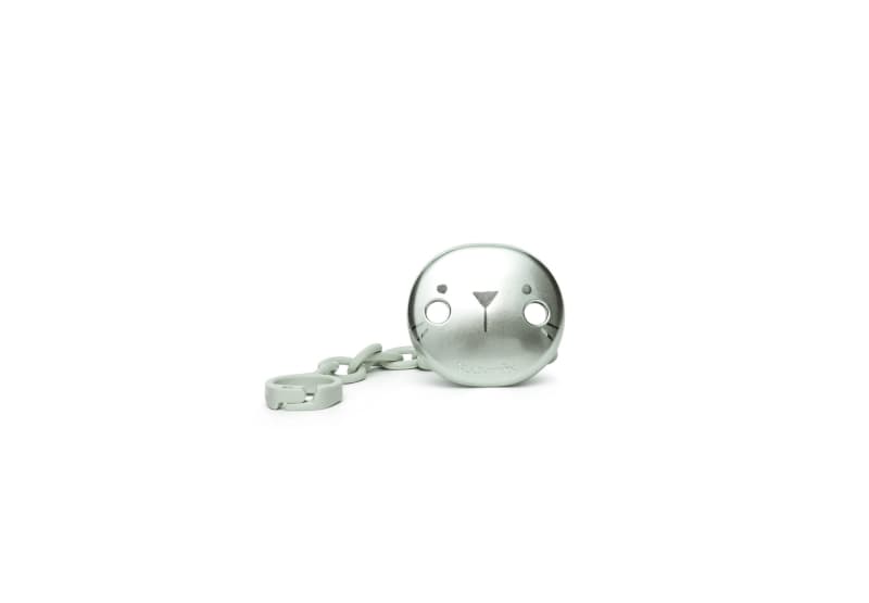 Attache-sucette Chaine Hygge Baby, moustache vert