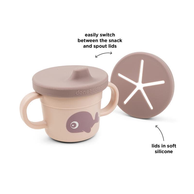 Foodie Tasse Apprentissage&snack Wally, rose done by deer news aw 2023 — vue 3 sur 5