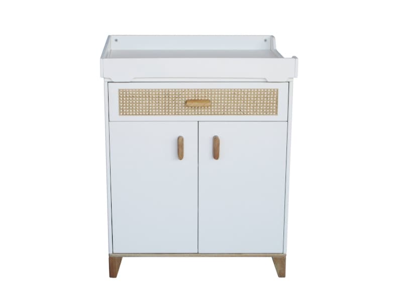 Nami Petite Commode Cannage Rotin Neige, théo 750 x 520 x 900 — vue 3 sur 5