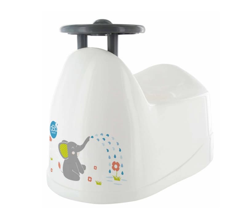Pot Bebe Elephant avec Volant, hygiene blanc