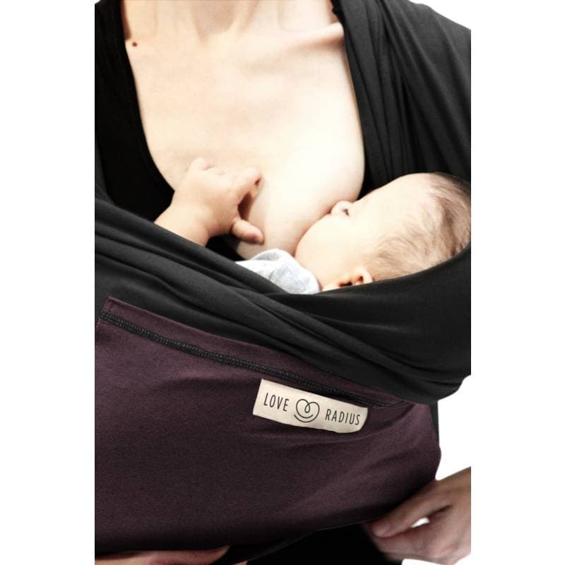 Echarpe l'Originale, portage love radius par jpmbb noire poche prune pe — vue 1 sur 5
