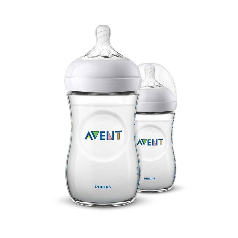 Scf033/27 Lot 2 Bib Natural 2.0 - 260ml, philips avent 7,1 x 14,2 x 16,6