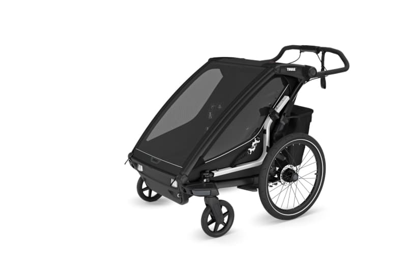 Chariot Sport 2 G3, black active with kids thule — vue 1 sur 5