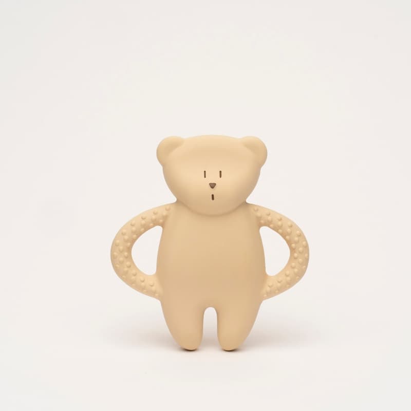 Ourson Dentition Caoutchouc Naturel, sable moonie — vue 2 sur 2
