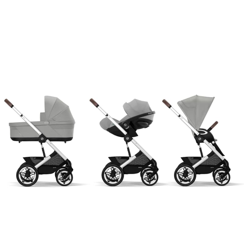 Poussette Talos S Lux Slv, stone grey mid grey gold cybex 09-24 — vue 4 sur 5
