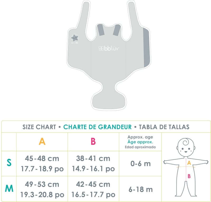 Wraap Combinaison en Neoprene pour Bebe - Aqua - Medium (6-18 Months), bblüv aqua — vue 3 sur 5