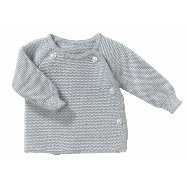 Brassiere Maille Gris Naissance, bebe9creation maille — vue 1 sur 2