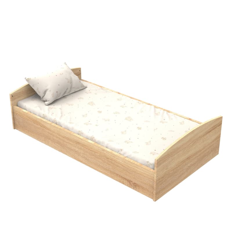 Little Big Bed 140x70, azur meuble chêne doré - hêtre vernis n — vue 2 sur 5