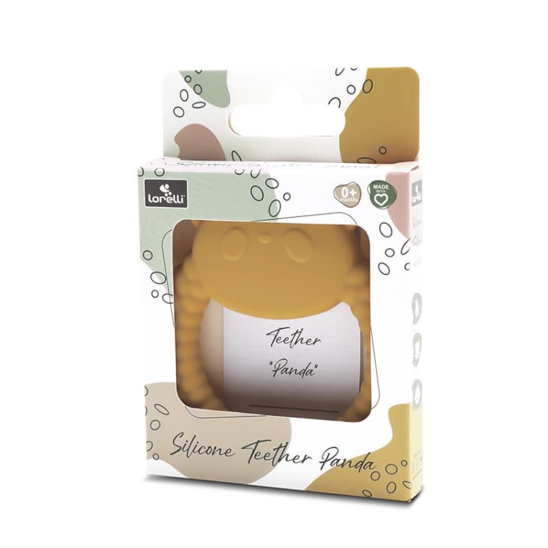 Hochet de Dentition Silicone Panda, jaune lorelli 25/03 — vue 3 sur 3