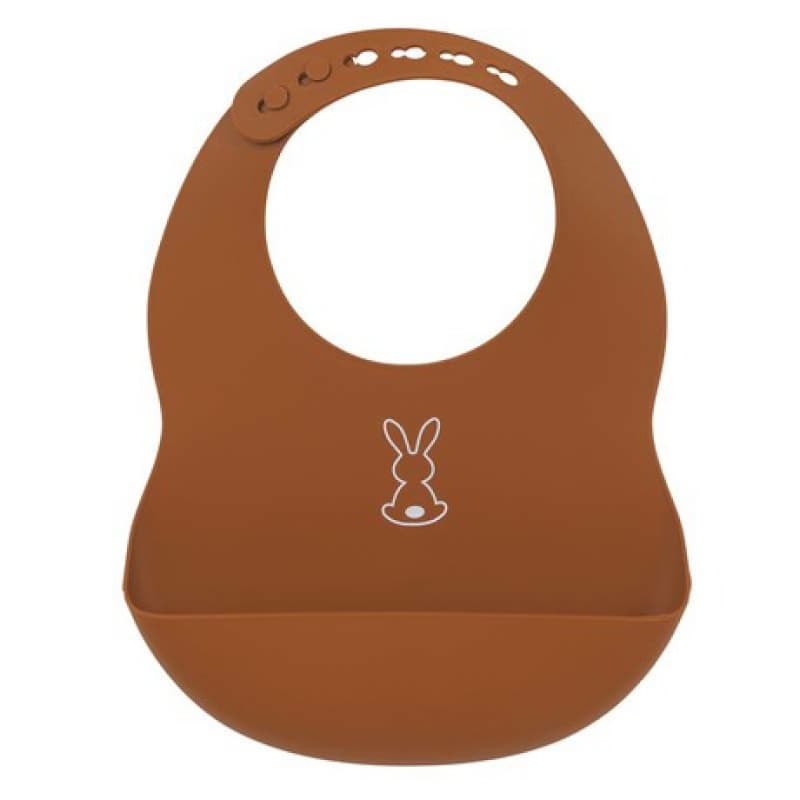 Bavoir Silicone Brique, lapidou nattou h20
