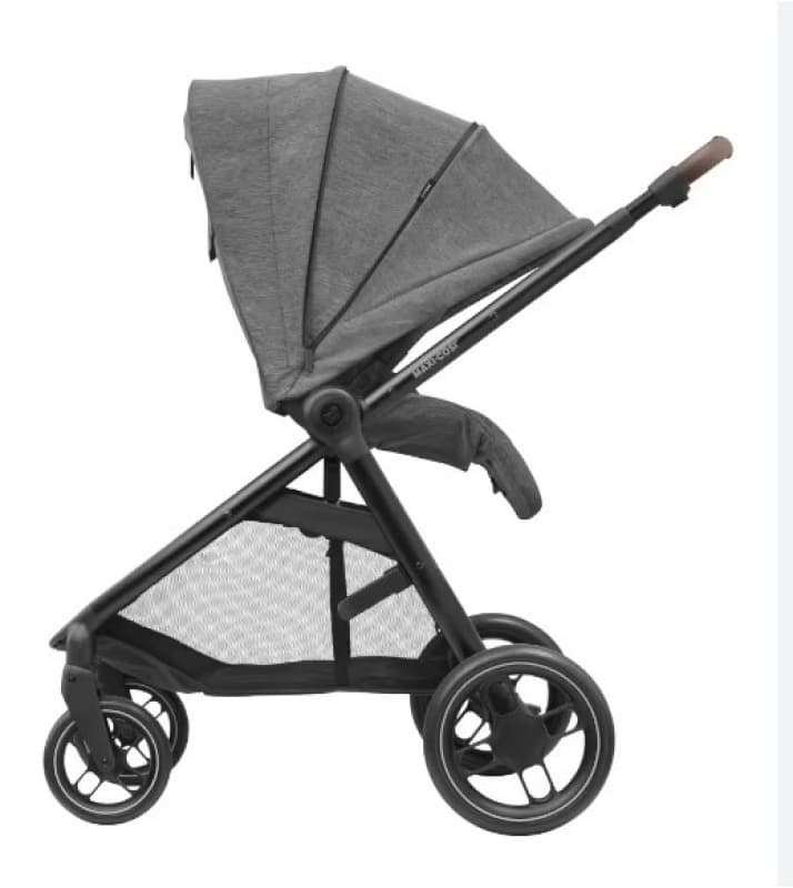 Mc Street Select Grey (black Frame & Brown Leather), maxi cosi — vue 4 sur 5