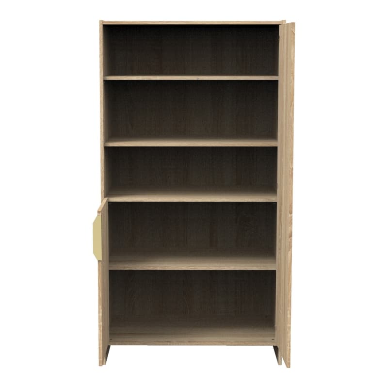Armoire 2 Portes,3 Niches, azur meuble chêne doré — vue 3 sur 5