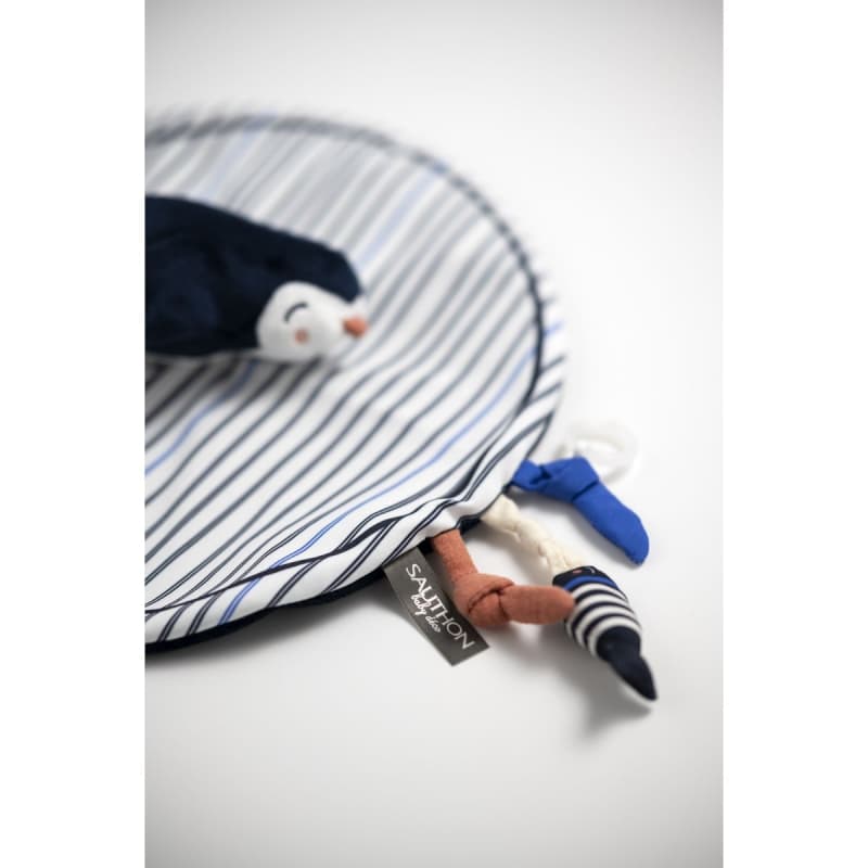 Doudou Mouchoir, baby sailor deco bleu — vue 3 sur 3