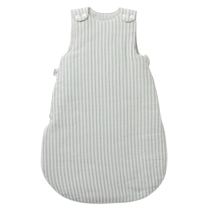 Gigoteuse Gaze Raye, ecru vert de gris 0-6m soft stripes bb&co per — vue 1 sur 4