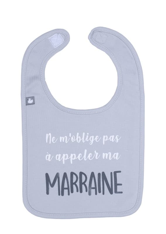 Bavoir Marraine, gris clair 0-18 mois per