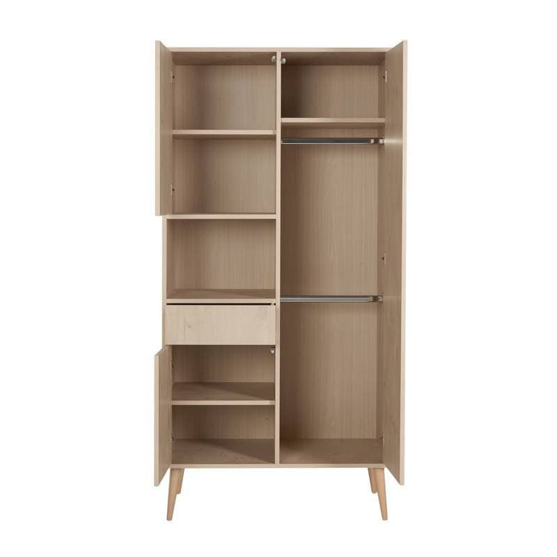 Armoire 3 Portes Cocoon Natural Oak, cocoon quax chêne naturel 96x58x196h — vue 1 sur 2