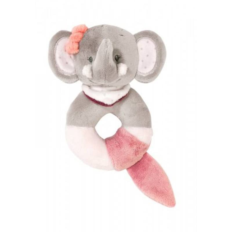 Hochet Anneau Elephant, adel&valentine nattou rose h-19