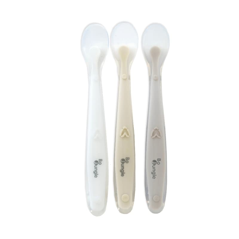 Set de Cuilleres Douces en Silicone, blanc dune terracotta bojungle 25/09 — vue 2 sur 2