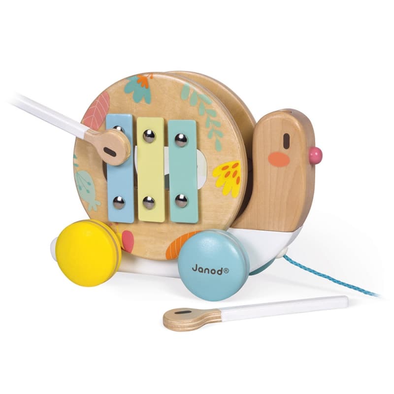 Escargot a Promener Pure, jouets d'eveil janod multicolore — vue 3 sur 3