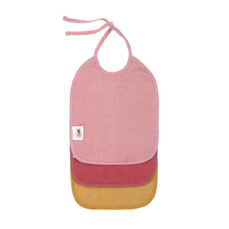 Lot de 3 Bavoirs Mousseline Medium a Nouer Olive/blanc Casse/bleu Marine, lässig mutlicouleur