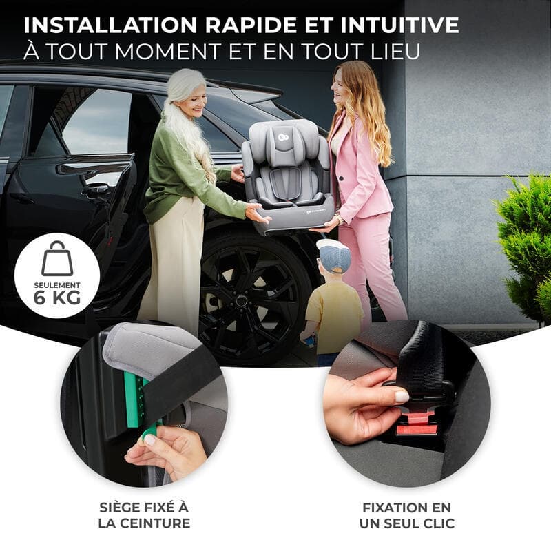 Siege Auto Comfort Up 2 I-size, noir 76-150cm kinderkraft — vue 4 sur 4