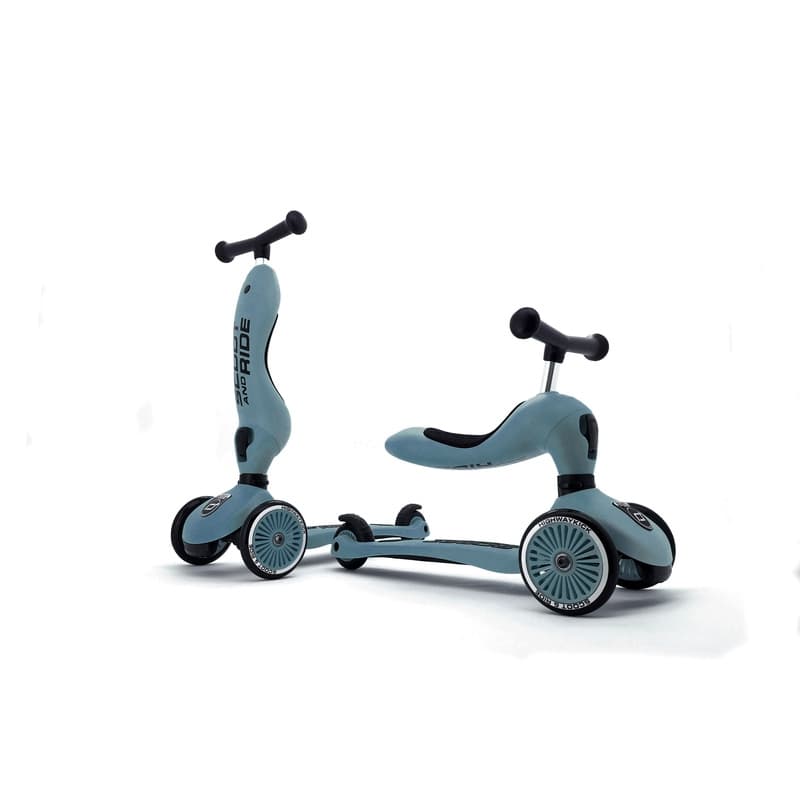 Sr-trottinette 2-1 Highwaykick 1 - Bleu Acier, scoot & ride — vue 4 sur 5