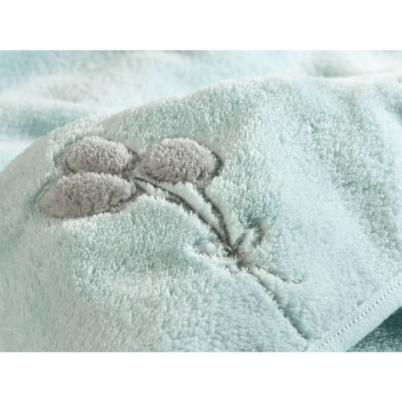 Couverture de Voyage Soft Bleu Azurin, literiecoralfleece bebe9refer literiecoralfleece b — vue 2 sur 3