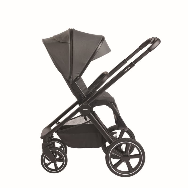 Crios 4.0 Grey + Habillage de Pluie, roulant pericles gris — vue 5 sur 5