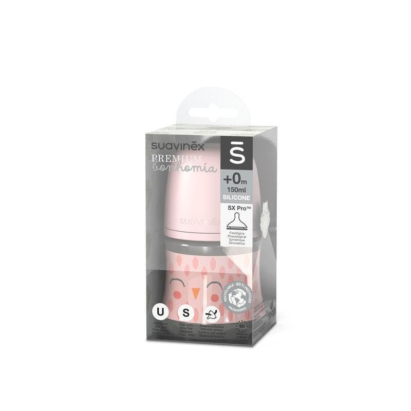 Biberon 150ml Bonhomia Rose, suavinex 2024