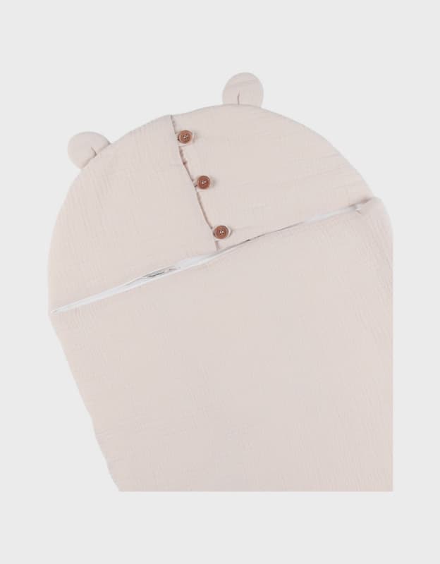 Nid d'Ange, Mousseline Bio, beige 45x60cm m&m 2026 noukie's — vue 4 sur 4